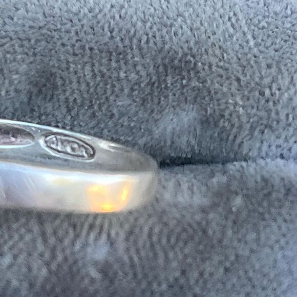 Vintage Avon Ring Jade and Topaz Size 7 1/4 - Picture 8 of 10